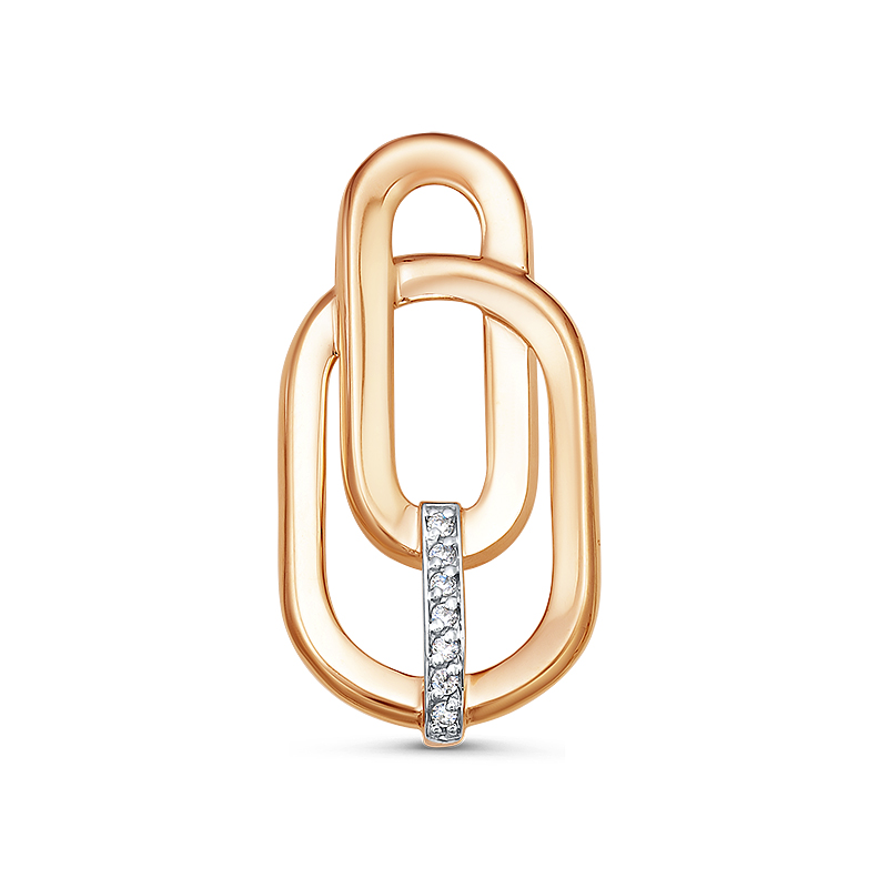 Подвеска из золота с камнем Фианит фото, цены