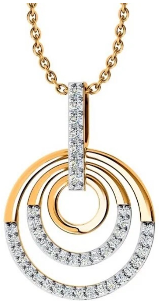 Подвеска из золота с камнем Фианит фото, цены