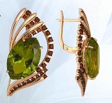 Серьги из серебра с камнем Фианит, Ситалл фото, цены