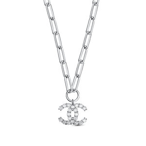 Колье из серебра с камнем Фианит фото, цены