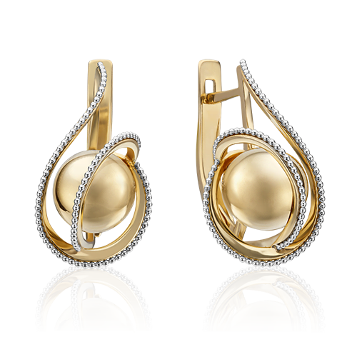 Серьги из золота без вставок фото, цены