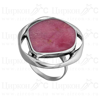 Кольцо из серебра с камнем Агат фото, цены