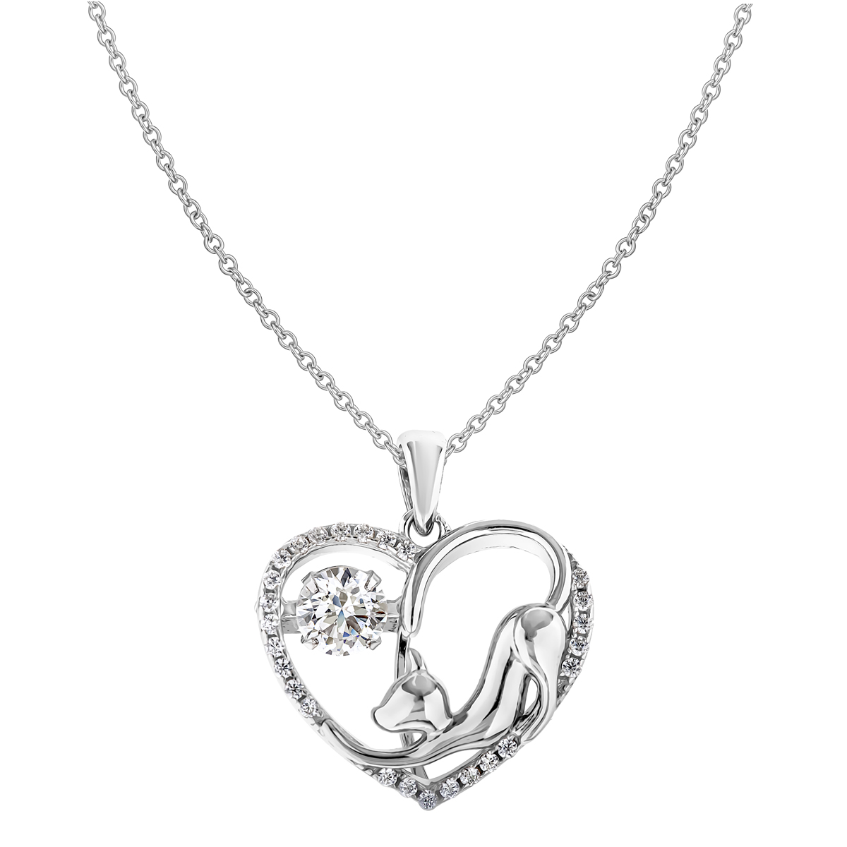 Подвеска из серебра с камнем Циркон фото, цены