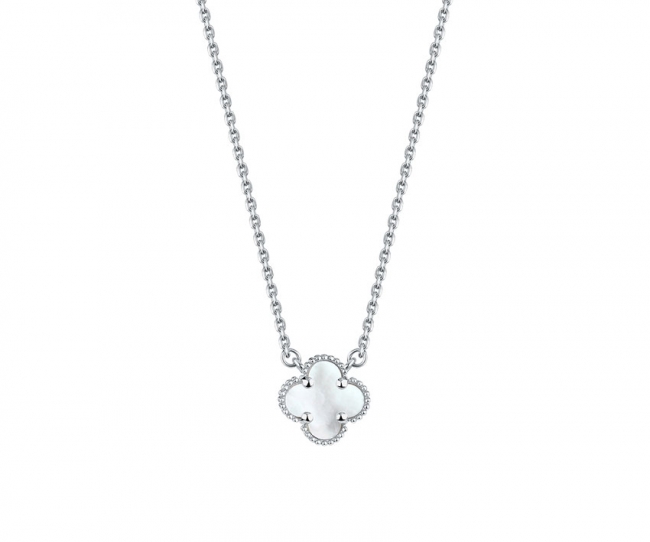 Колье из серебра с камнем Перламутр фото, цены