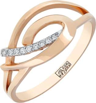 Кольцо из золота с камнем Бриллиант фото, цены