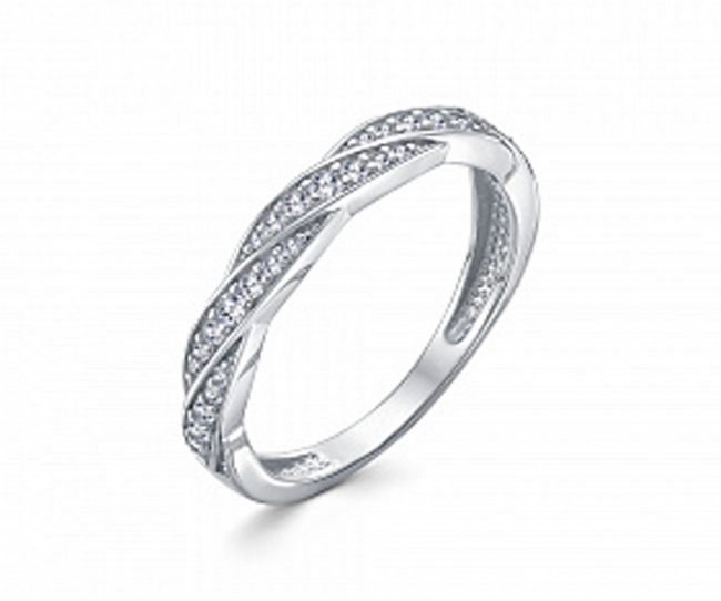 Кольцо из серебра с камнем Фианит фото, цены