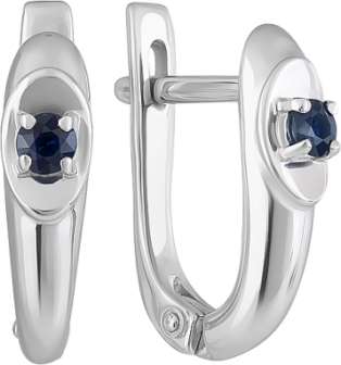 Серьги из золота с камнем Бриллиант фото, цены