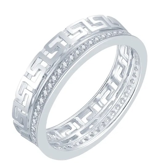 Кольцо из серебра с камнем Циркон фото, цены