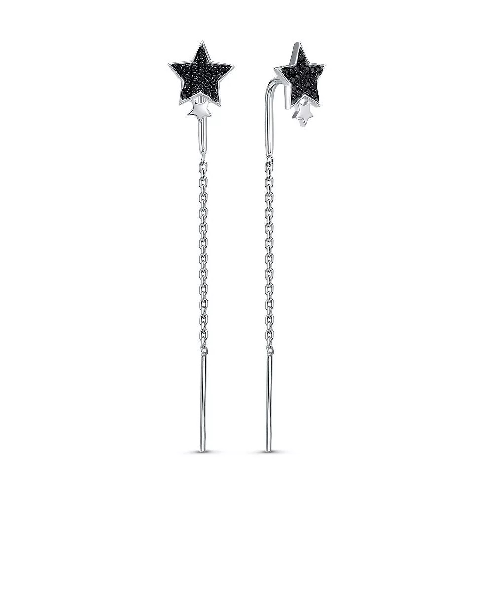 Продевки из серебра с камнем Фианит фото, цены