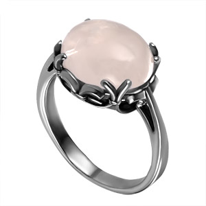 Кольцо из серебра с камнем Малахит фото, цены