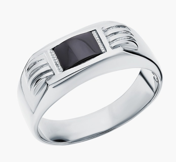 Печатка из серебра с камнем Фианит фото, цены