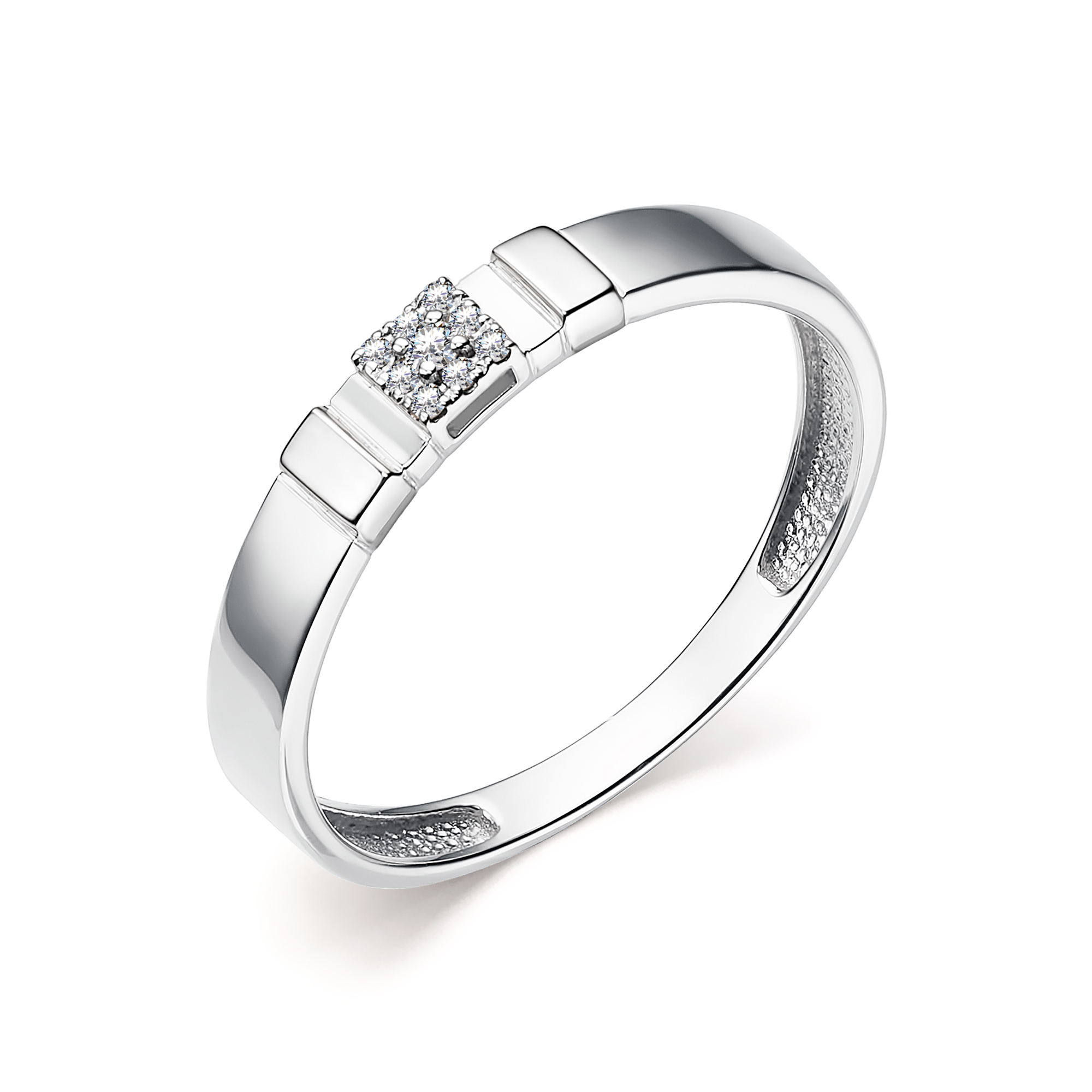 Кольцо из золота с камнем Бриллиант фото, цены