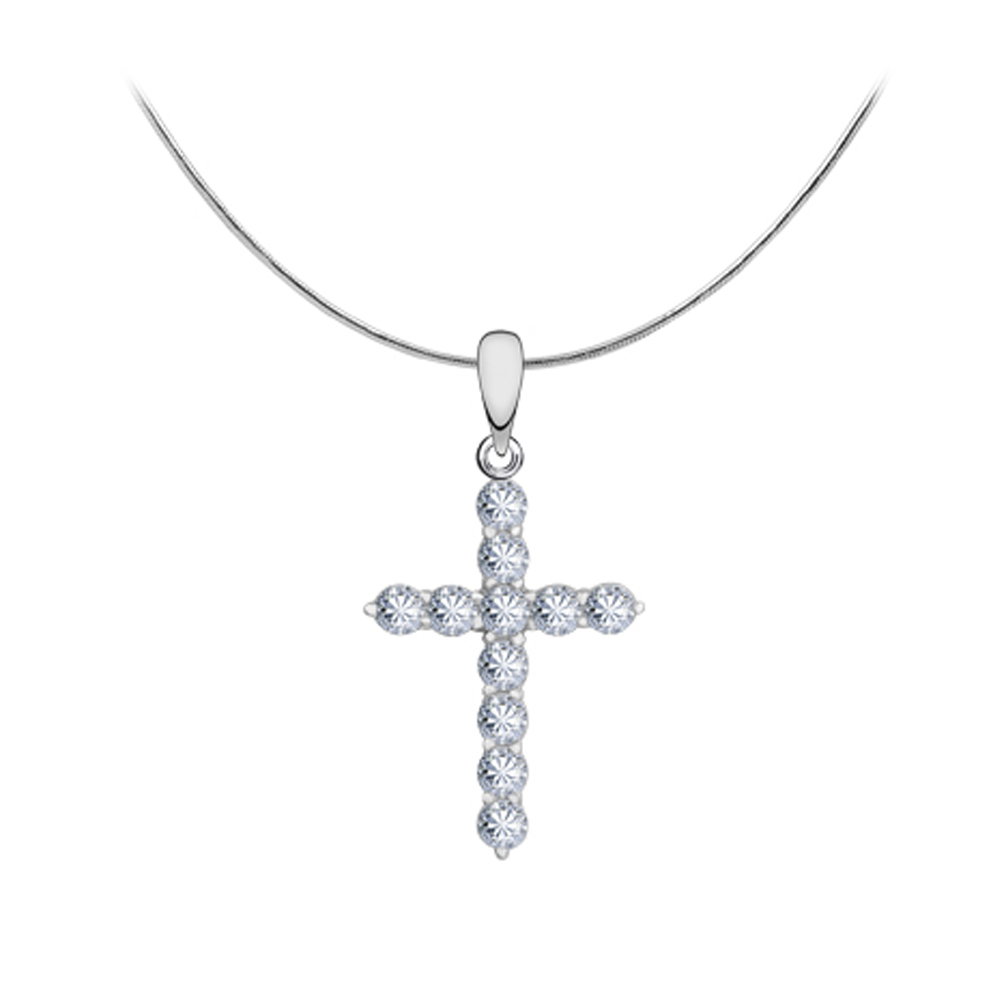 Подвеска из серебра с камнем Фианит фото, цены