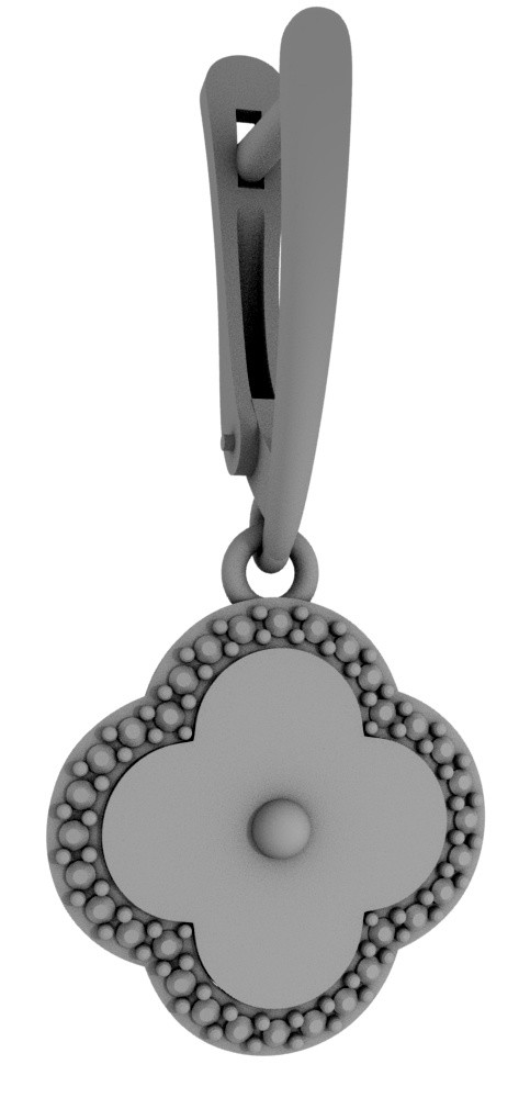 Серьги из золота с камнем Фианит фото, цены