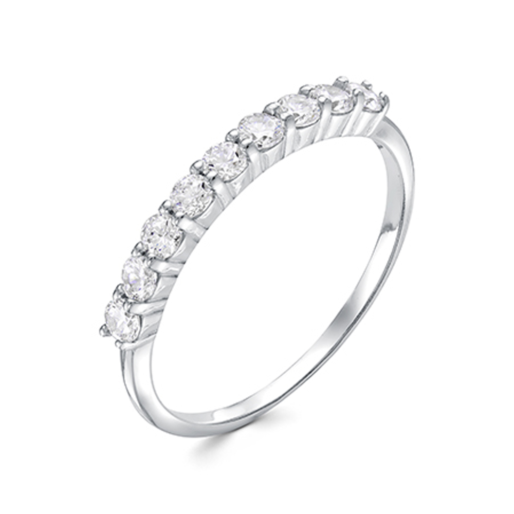 Кольцо из серебра с камнем Фианит фото, цены