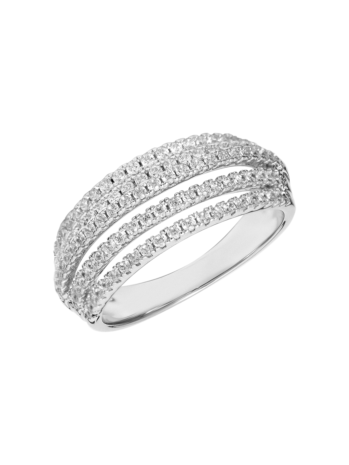 Кольцо из серебра с камнем Фианит фото, цены