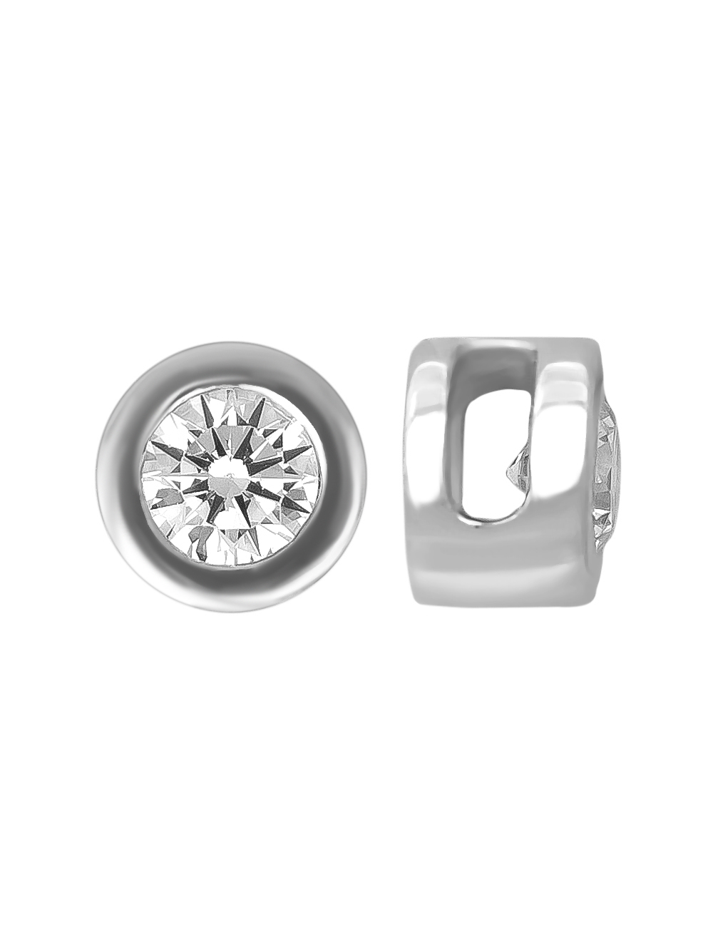 Подвеска из серебра с камнем Фианит фото, цены