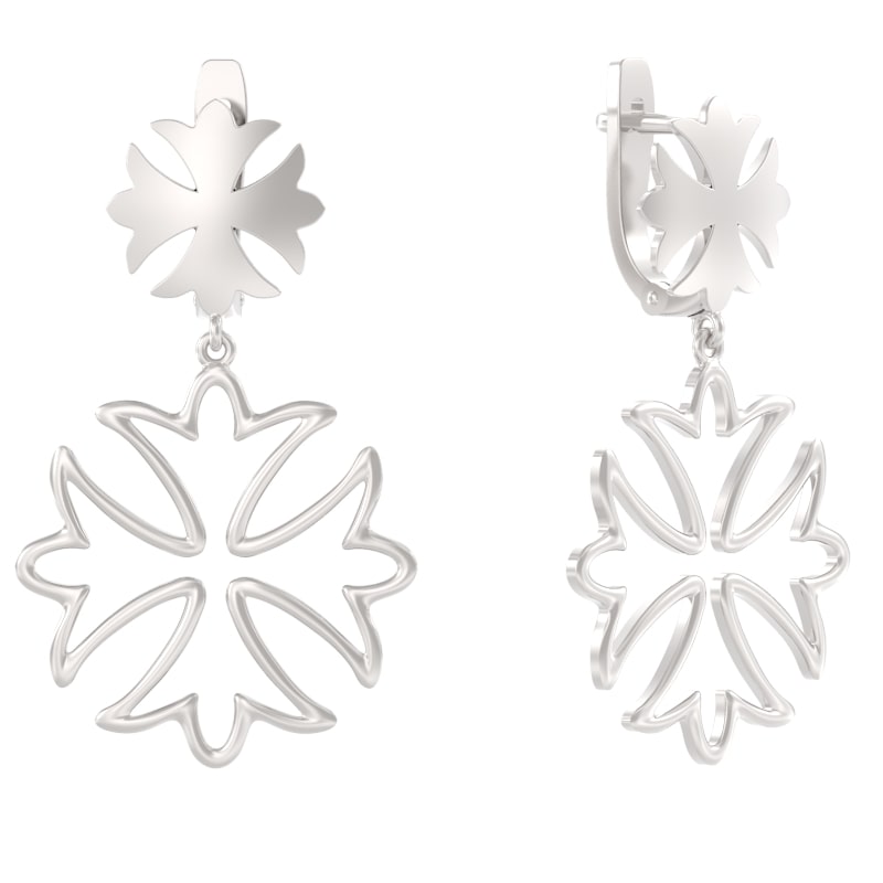 Серьги из серебра фото, цены