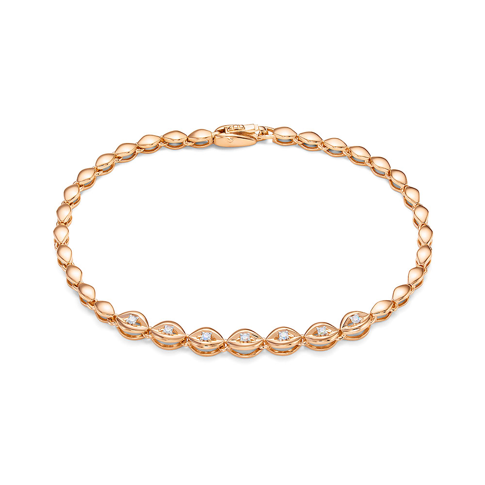 Браслет из золота с камнем Бриллиант фото, цены