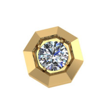 Подвеска из золота с камнем Фианит фото, цены