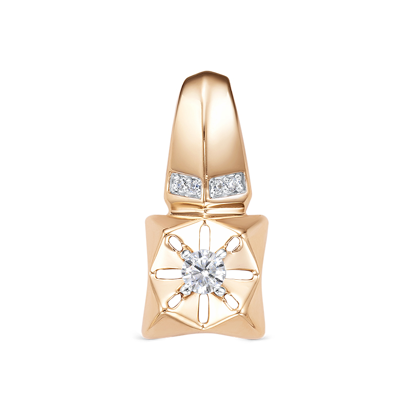 Подвеска из золота с камнем Фианит фото, цены