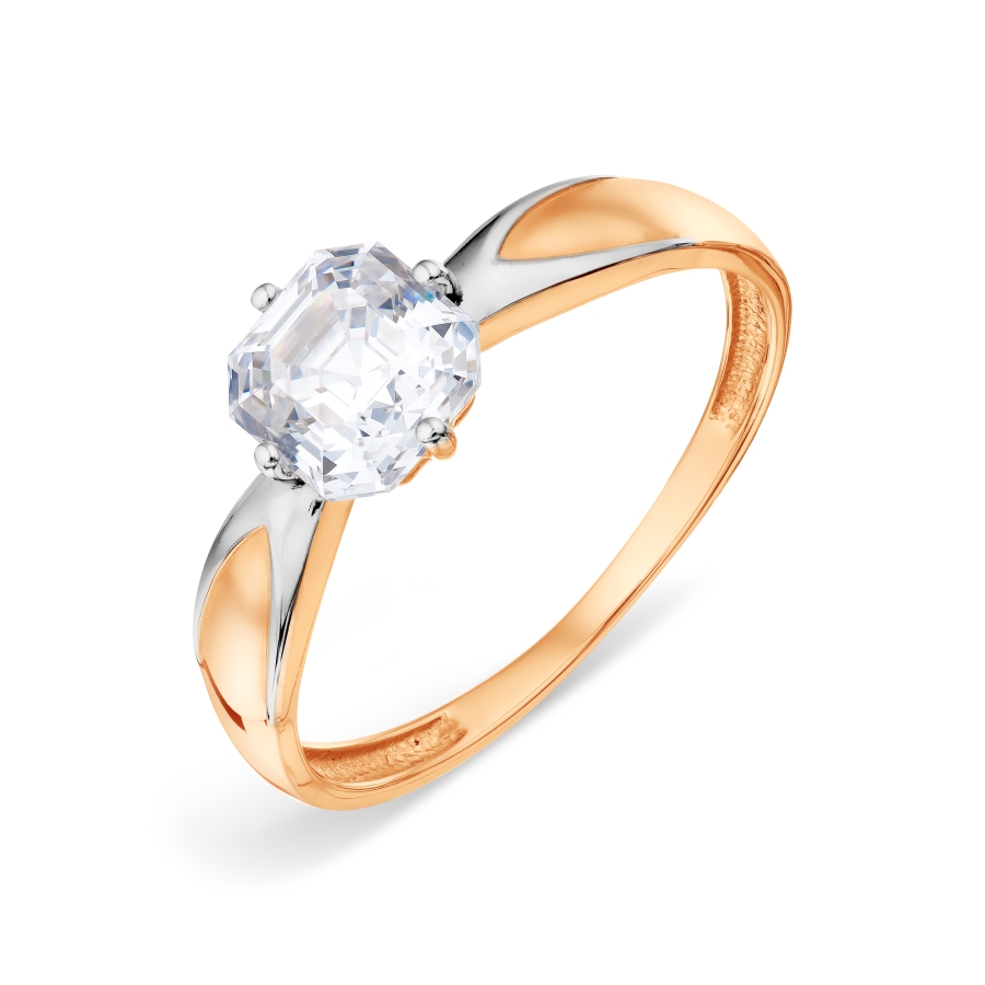 Кольцо из золота с камнем Фианит фото, цены