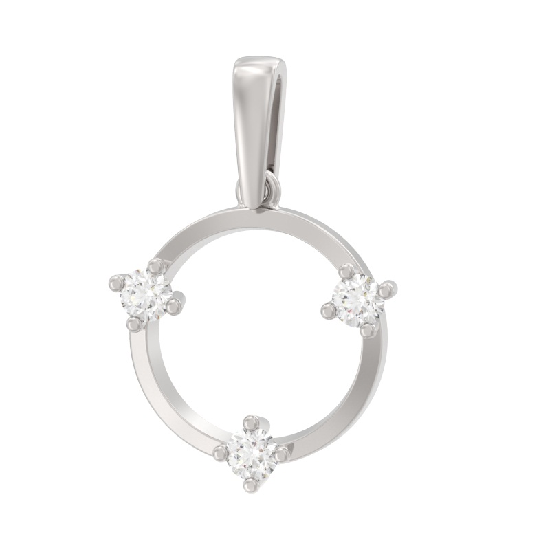 Кулон из серебра с камнем Фианит фото, цены