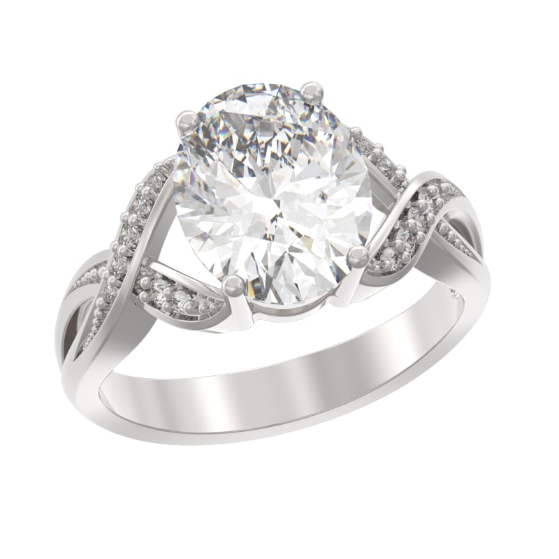 Кольцо из серебра с камнем Фианит фото, цены