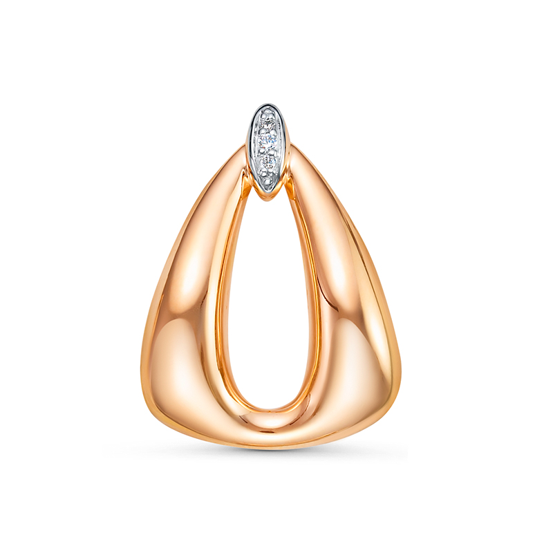 Подвеска из золота с камнем Фианит фото, цены