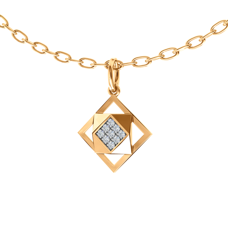 Подвеска из золота с камнем Фианит фото, цены