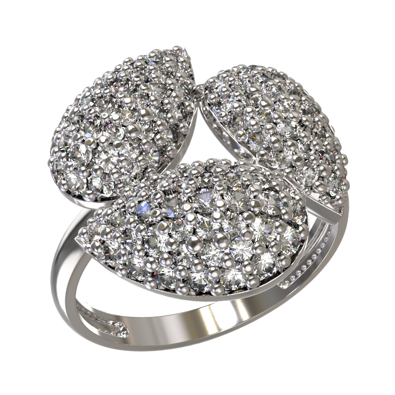 Кольцо из серебра с камнем Фианит фото, цены