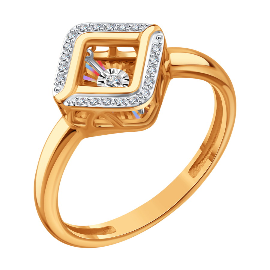 Кольцо из золота с камнем Бриллиант,  фото, цены