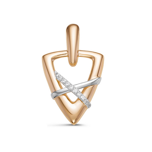 Подвеска из золота с камнем Фианит фото, цены