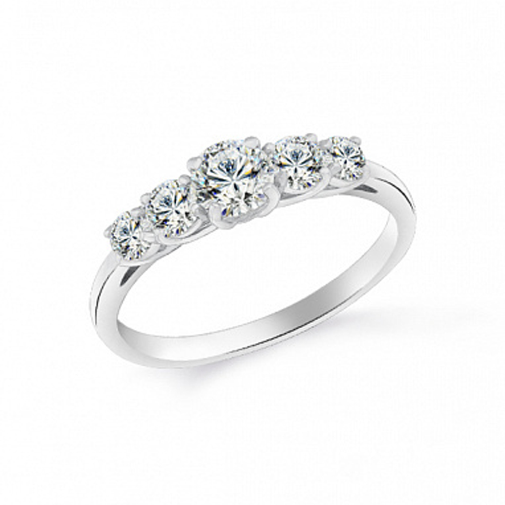 Кольцо из серебра с камнем Фианит фото, цены