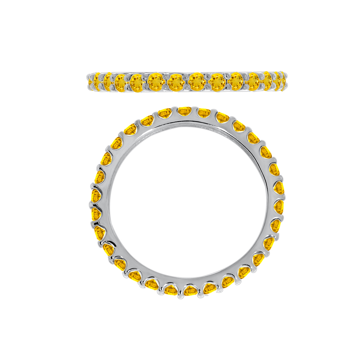 Кольцо из серебра с камнем Цитрин фото, цены