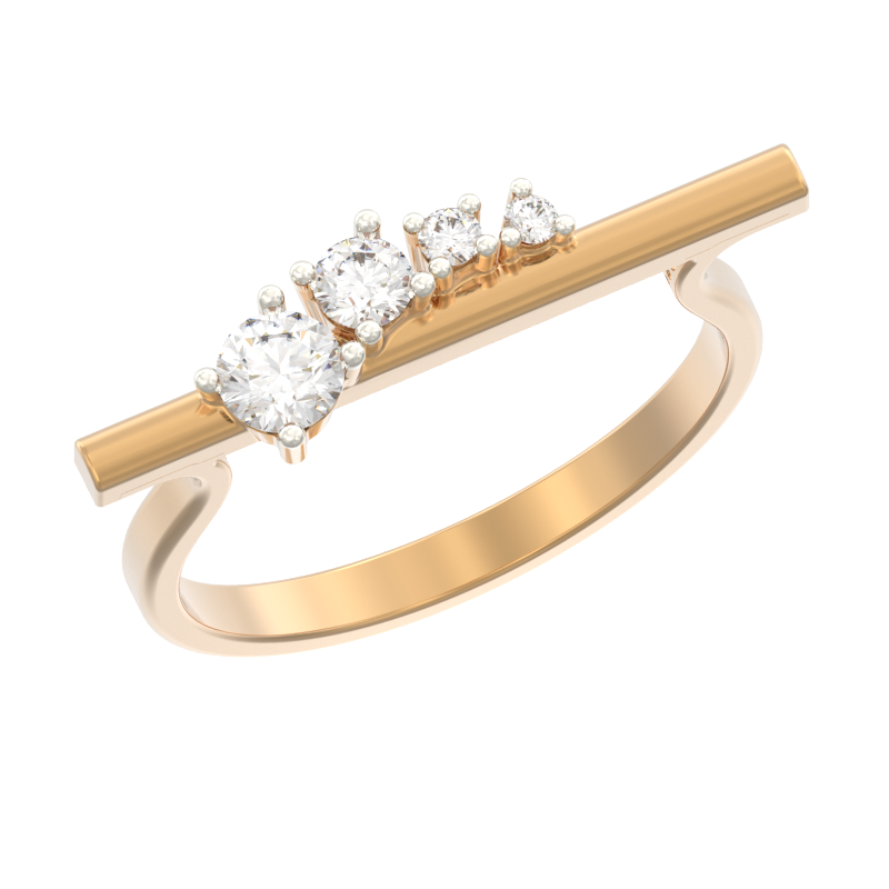 Кольцо из золота с камнем Фианит фото, цены