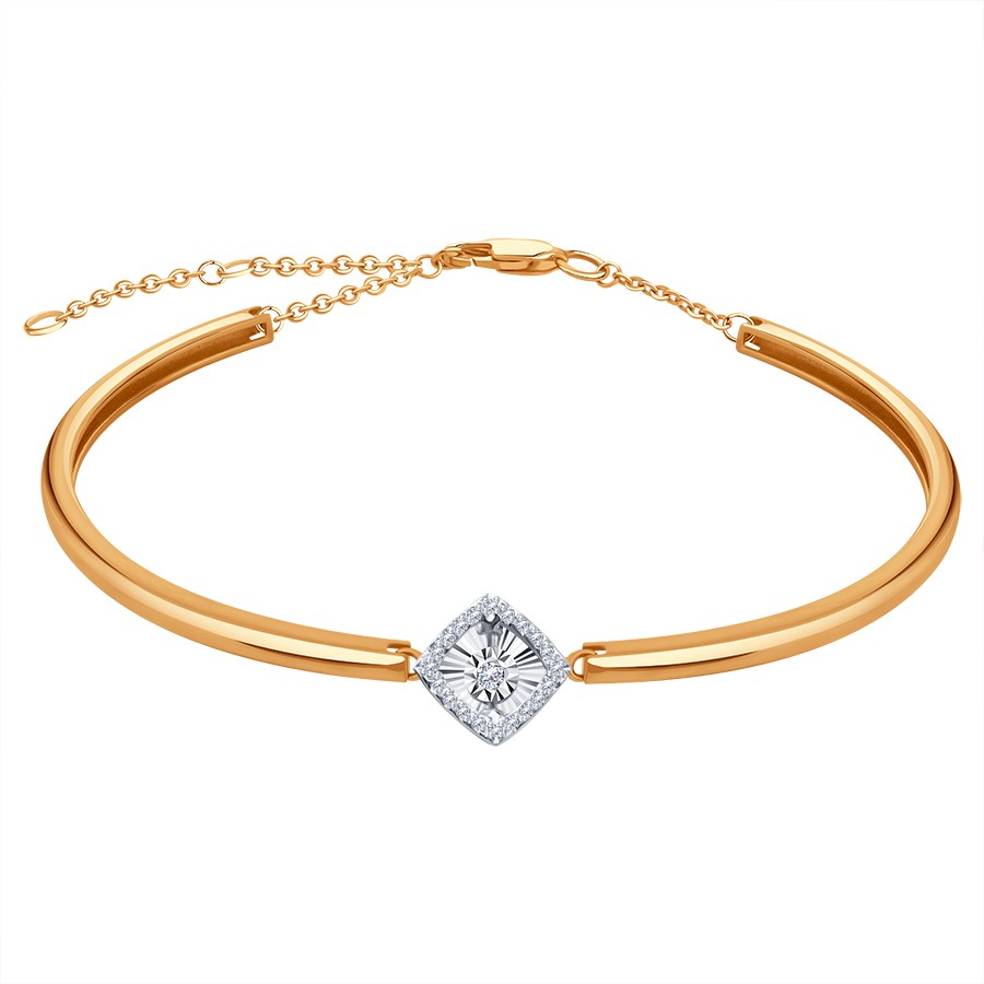 Браслет из золота с камнем Бриллиант,  фото, цены