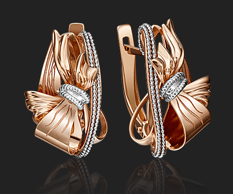 Серьги из золота без вставок фото, цены