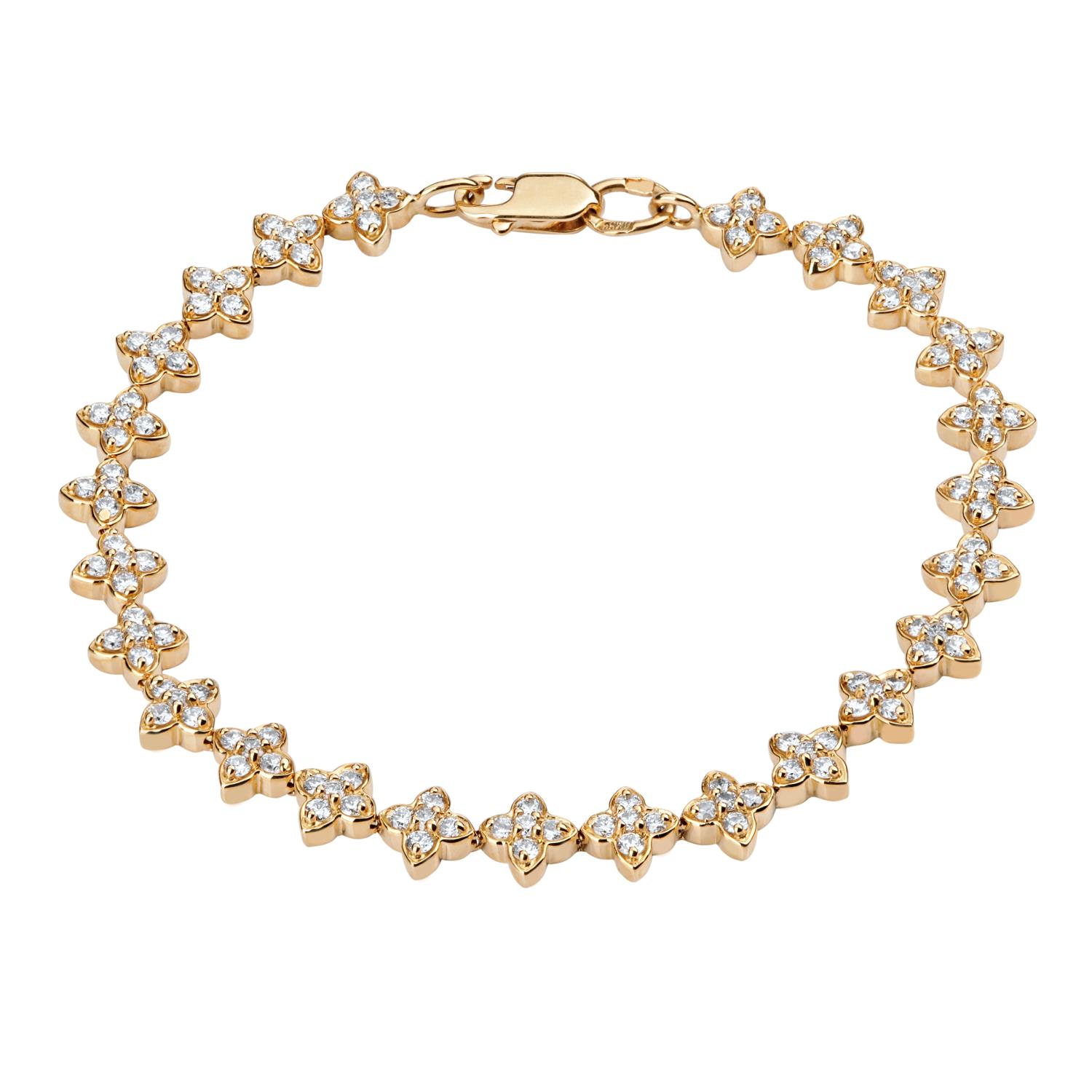 Браслет из золота с камнем Бриллиант фото, цены