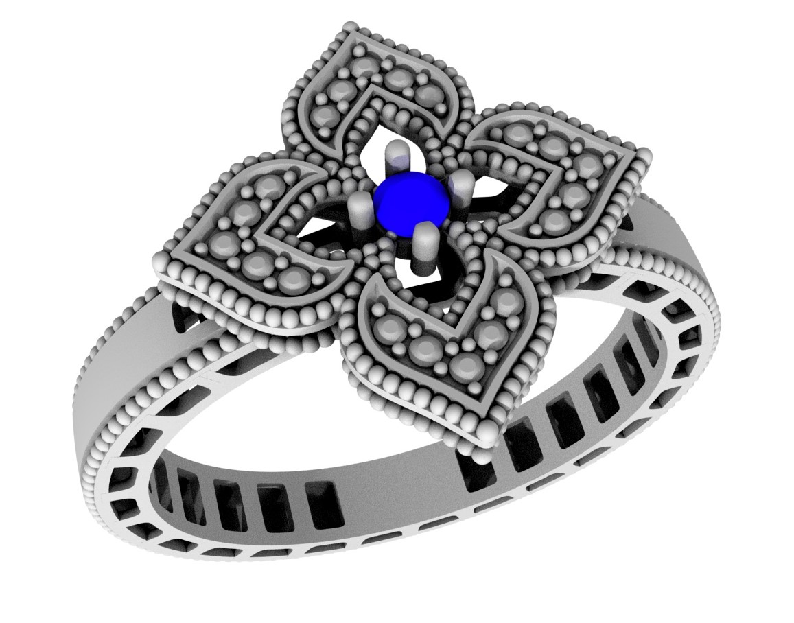 Кольцо из золота с камнем Фианит фото, цены