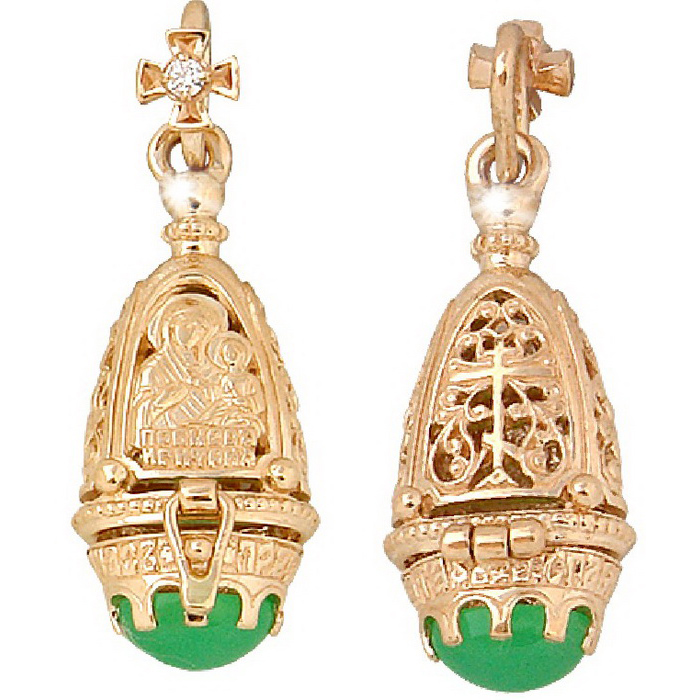 Подвеска из золота с камнем Гранат, Фианит фото, цены