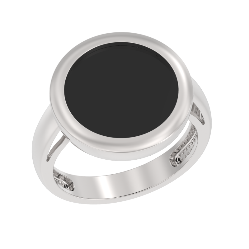 Кольцо из серебра с камнем Агат фото, цены