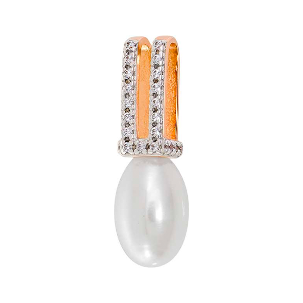 Подвеска из золота с камнем Жемчуг фото, цены