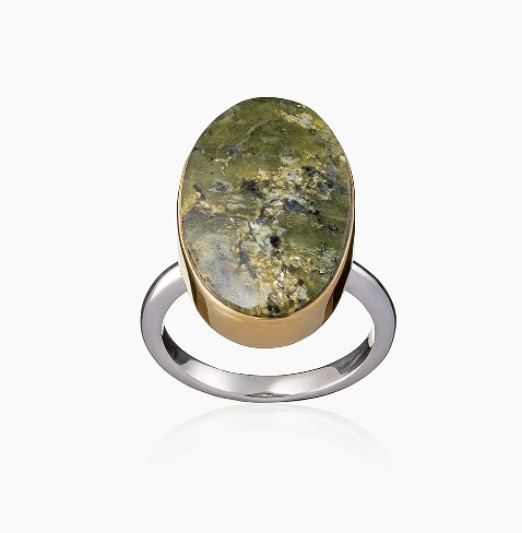 Кольцо из серебра с камнем Яшма фото, цены