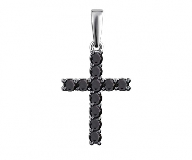 Подвеска из серебра с камнем Фианит фото, цены