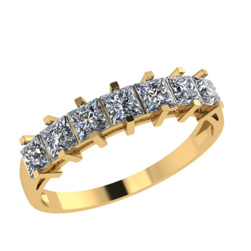 Кольцо из золота с камнем Фианит фото, цены