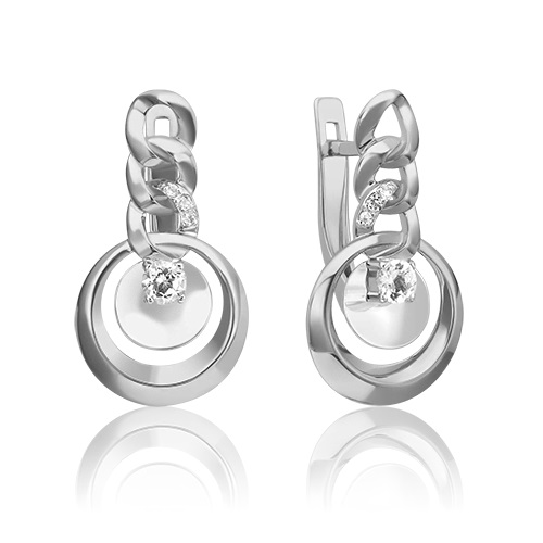 Серьги из золота с камнем Топаз фото, цены