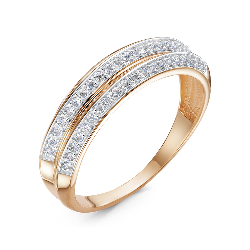 Кольцо из золота с камнем Фианит фото, цены