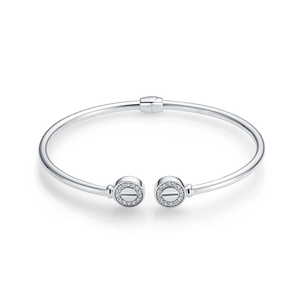 Браслет из серебра с камнем Фианит фото, цены