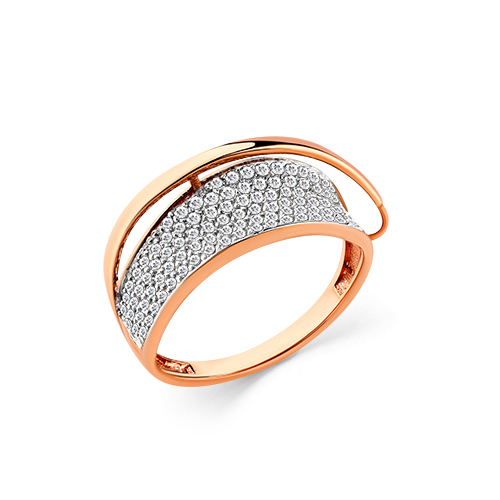 Кольцо из золота с камнем Фианит фото, цены